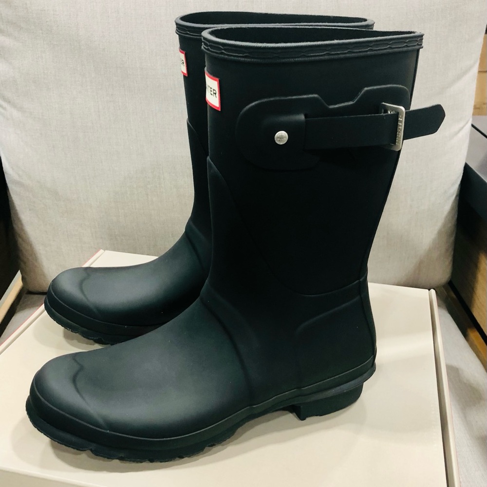 HUNTER Women's Original Short Rain Boots Black - Picture 7 of 7